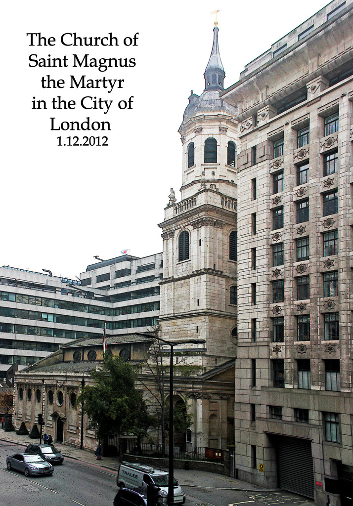 St Magnus the Martyr London Bridge 1 12 2012