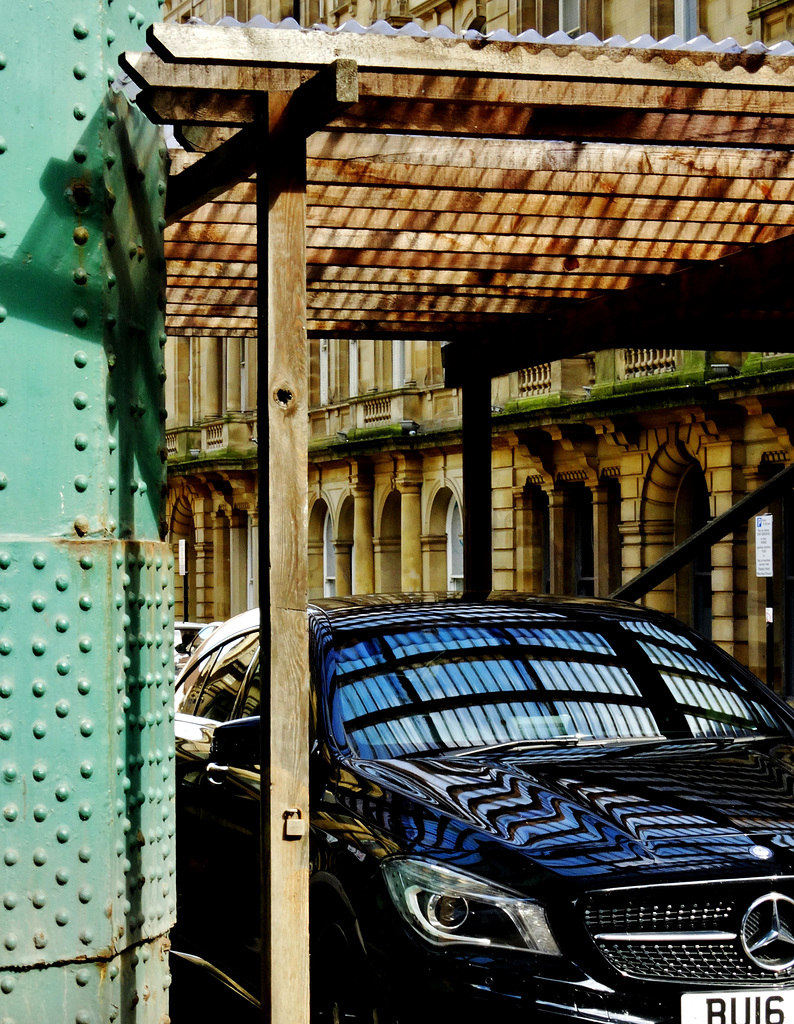 Corrugated Carport Under The Tyne Bridge