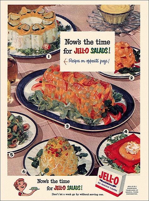Jell-O Salad Ad, c1955