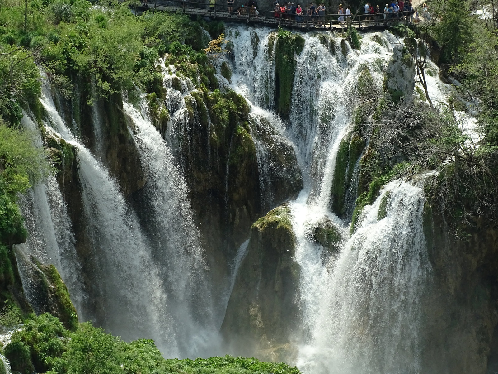 Waterfall at Plitvice lakes national park