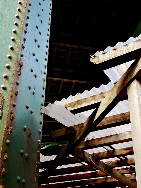 Corrugated Carport Under The Tyne Bridge