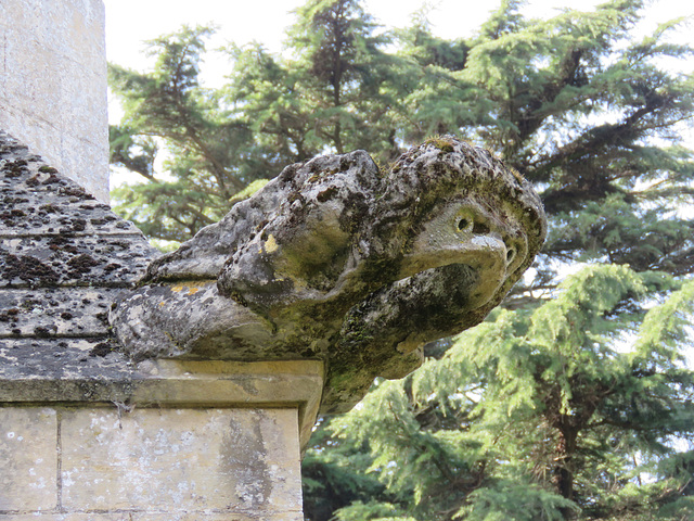 brampton church, hunts (33) c15 gargoyle