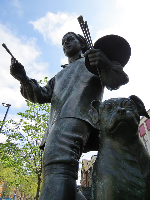 hogarth statue, chiswick, london