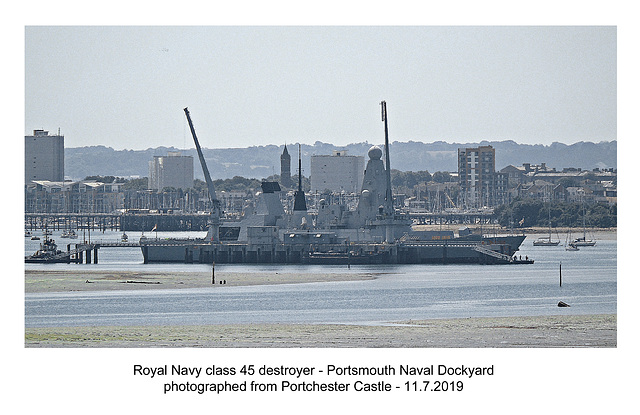 RN class 45 destroyer Portsmouth 11 7 2019