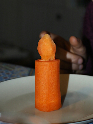 Carrot candle