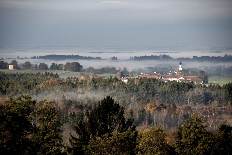 Herbstmorgen im Rosenheimer Land