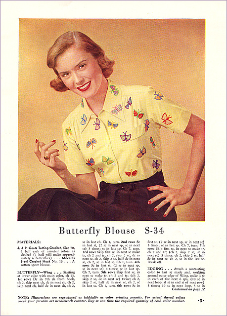 Butterflies In Crochet (4), 1951