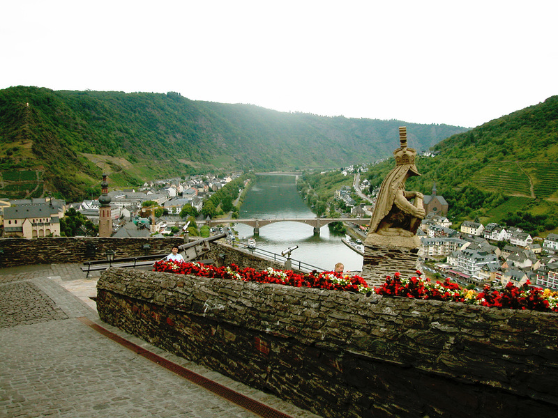 Blick von der Burg auf Cochem