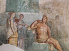 Detail of the Fresco of Polyphemus and Galatea from the Villa at Portici at ISAW, May 2022