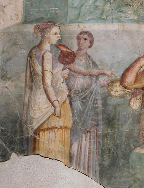 Detail of the Fresco of Polyphemus and Galatea from the Villa at Portici at ISAW, May 2022