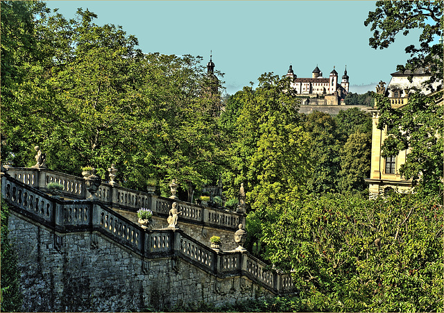 Würzburg Hofgarten der Residenz