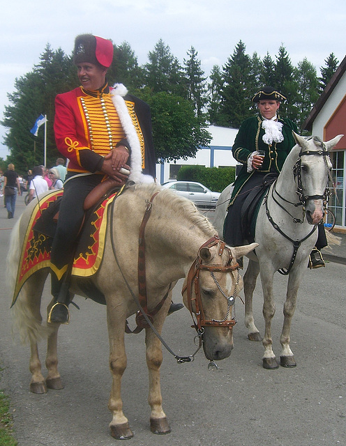 Berittene Historiendarsteller