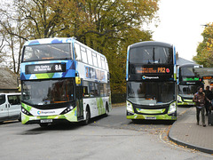 Stagecoach East electric buses in Cambridge - 14 Nov 2024 (P1200351)