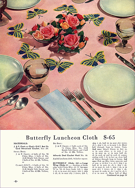 Butterflies In Crochet (7), 1951