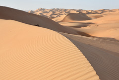 Movement of the dunes.