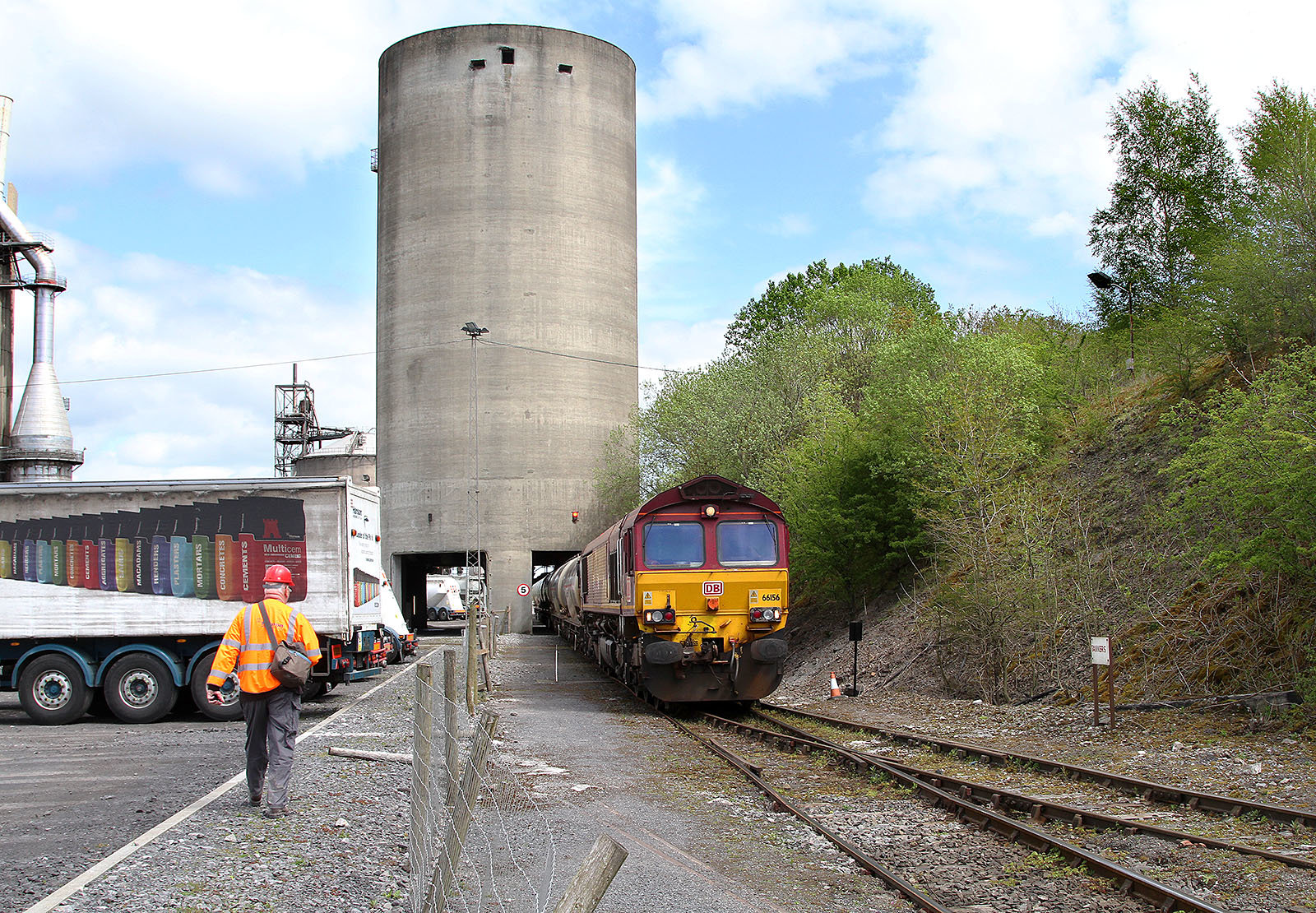 Under the silo