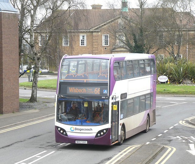 Stagecoach East Midlands 19195 (NK57 DVY) in Wisbech - 21 Mar 2024 (P1170663)