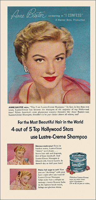 Lustre-Creme Shampoo Ad, 1953