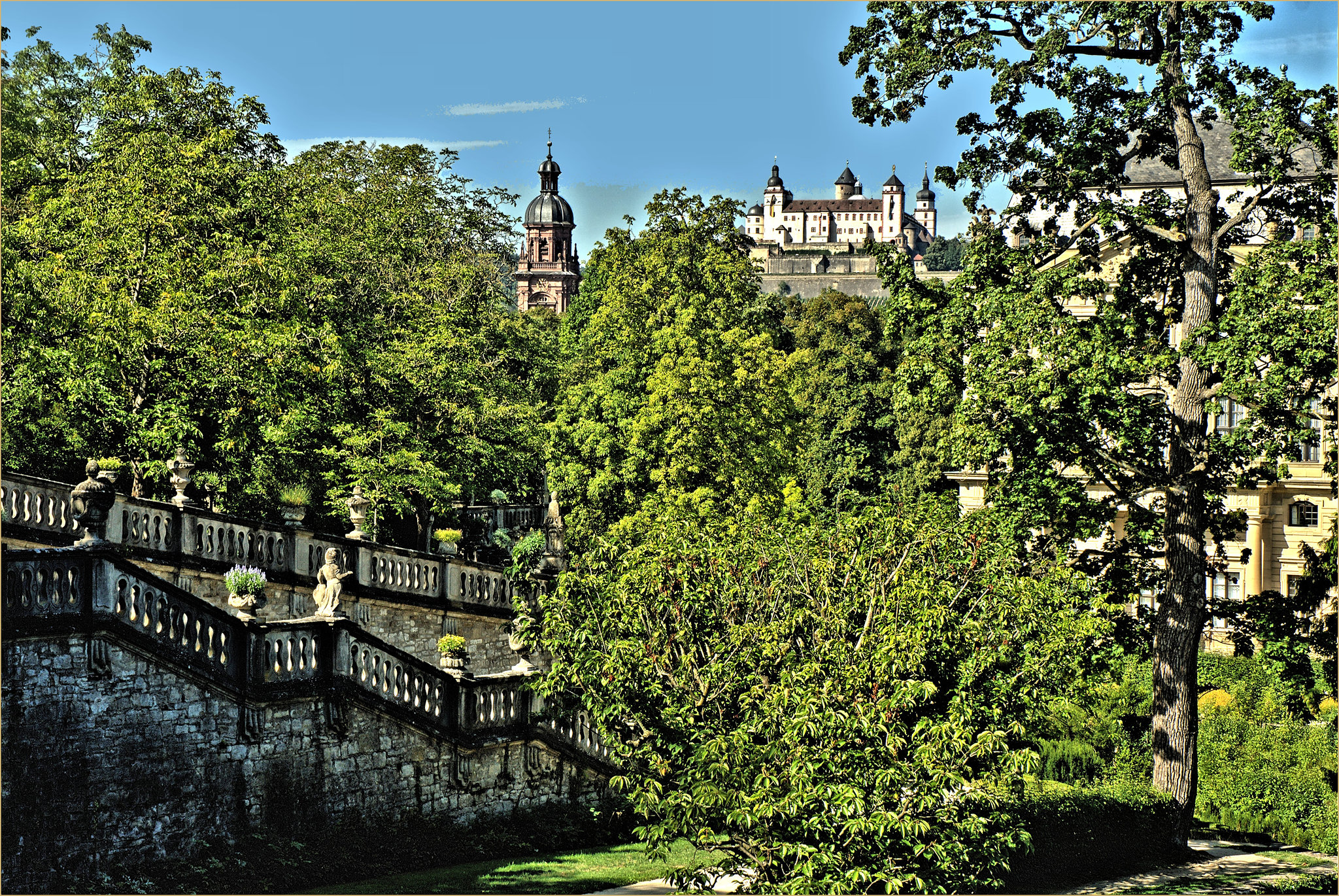 Würzburg Hofgarten der Residenz