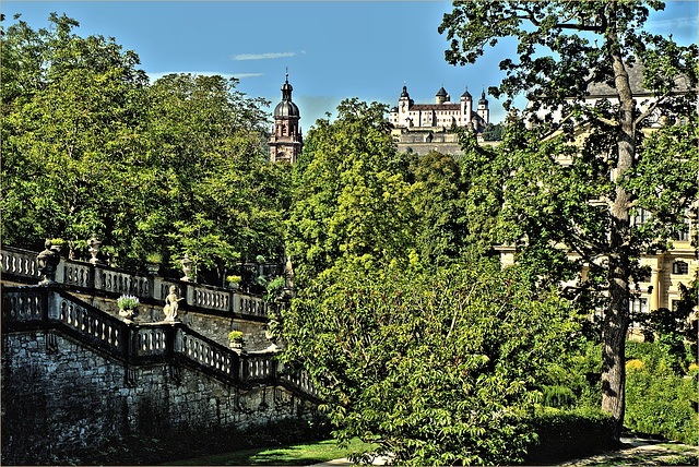 Würzburg Hofgarten der Residenz
