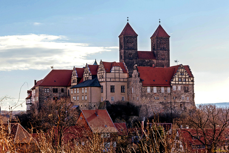 Der Schlossberg in Quedlinburg