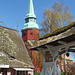 Der Glockenturm von St.  Martini et Nicolai in Steinkirchen