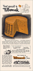 Tillamook Cheese Ad, 1950