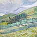 Detail of the Landscape from Saint-Remy by Van Gogh in the Metropolitan Museum of Art, July 2023