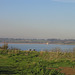 Looking across Draycote Water towards the Valve Tower from Hensbourough Hill Trig (113m).