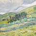 Detail of the Landscape from Saint-Remy by Van Gogh in the Metropolitan Museum of Art, July 2023