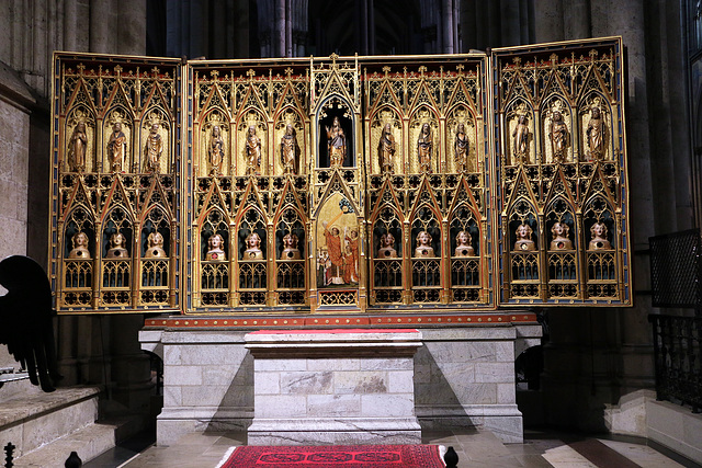 Retable des Clarisses - Cathédrale de Cologne .