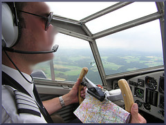 Im Cockpit von "Tante Ju"