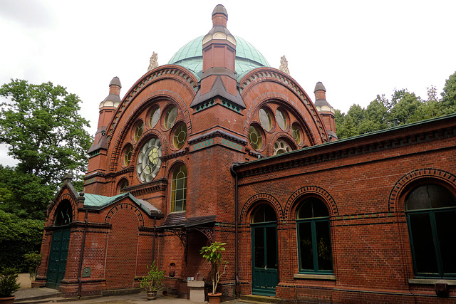 Die Trauerhalle im Jüdischen Friedhof