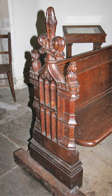 Pew, Earl Soham Church, Suffolk