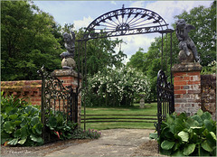 Gateway to the Manor House Garden, Upton Grey, Hampshire...