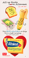 Allsweet Margarine Ad, 1956