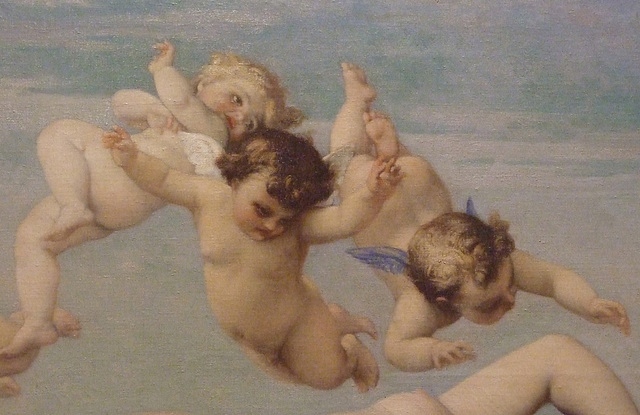 Detail of The Birth of Venus by Cabanel in the Metropolitan Museum of Art, January 2010