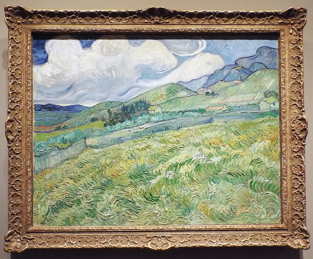 Landscape from Saint-Remy by Van Gogh in the Metropolitan Museum of Art, July 2023