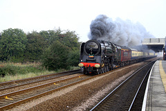 71000 DUKE OF GLOUCESTER at Ulleskelf on 1Z63 York to Carlisle 14th October 2006