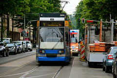 Leipzig 2015 – Tram 1148 waiting for an emergency