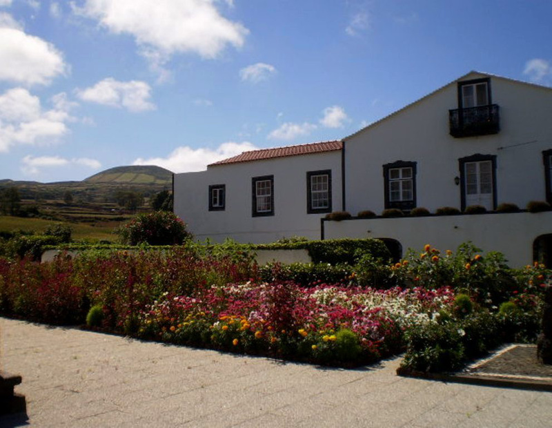 Garden outside the church.