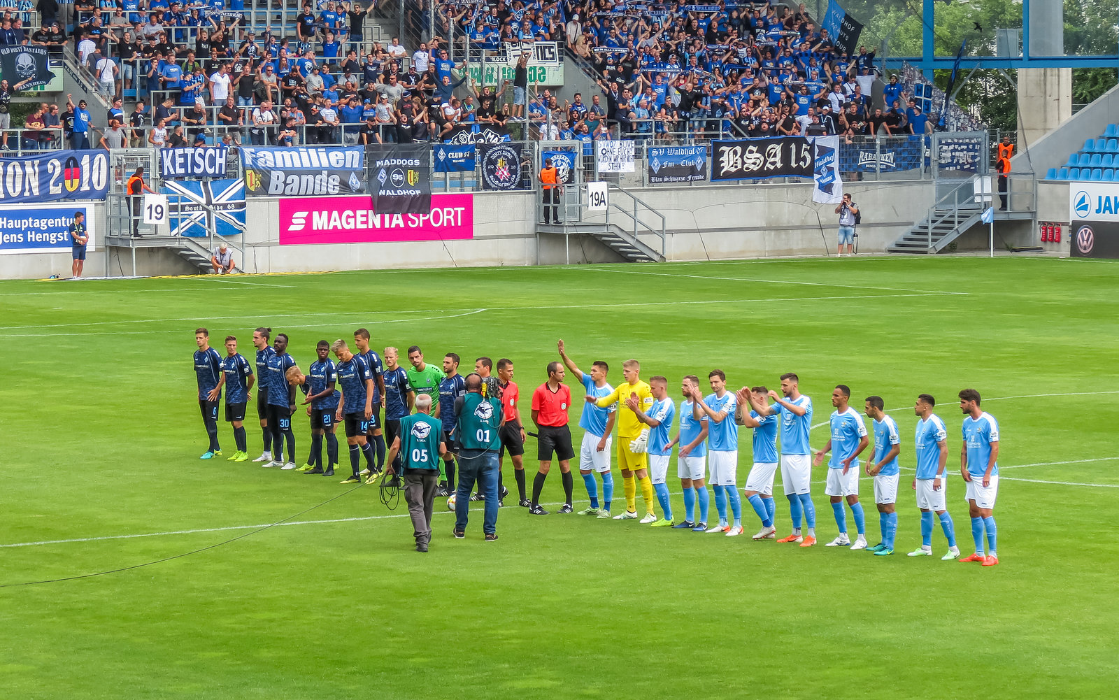 3. Liga - 1. Spieltag 2019/20 - Chemnitz FC vs. Waldhof Mannheim