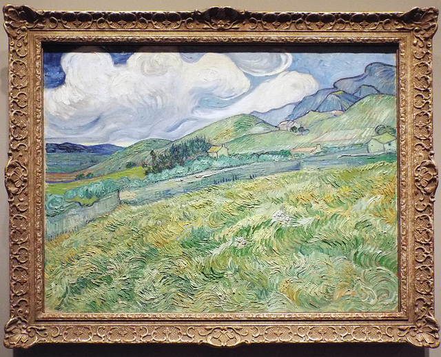 Landscape from Saint-Remy by Van Gogh in the Metropolitan Museum of Art, July 2023