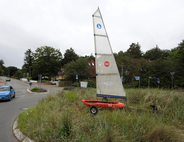 Kreisverkehr-Deko in St. Peter-Ording