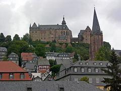 Marburger Landgrafenschloss und Pfarrkirche St. Marien