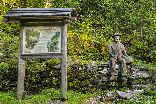 Brot Zeit am Wanderweg beim Obersee Näfels