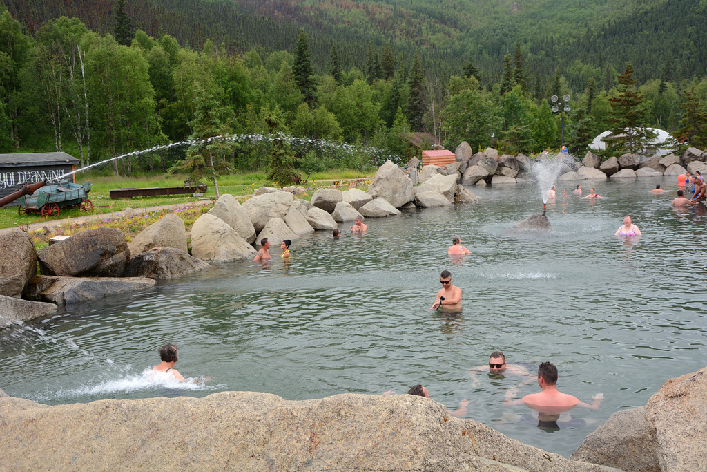 Alaska, Chena Hot Springs Outdoor Bath