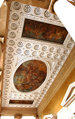 Portico Ceiling, Entrance Facade, West Wycombe Park, Buckinghamshire