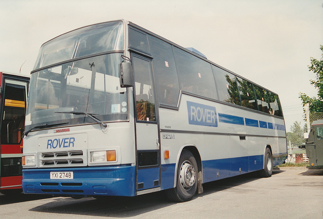 Rover Coaches YXI 2748 at RAF Mildenhall Air Show - 28 May 1994 Rover Coaches YXI 2748 at RAF Mildenhall Air Show - 28 May 1994