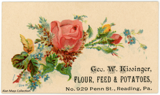 Geo. W. Kissinger, Flour, Feed, and Potatoes, Reading, Pennsylvania